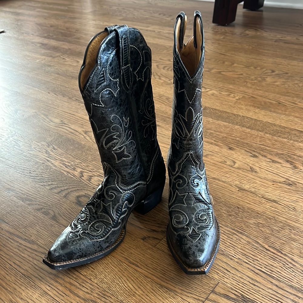 J.B. Dillon genuine leather cowboy boots